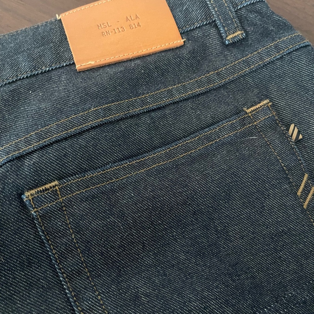 Billy Reid Selvedge Denim slim cut 34x32 New!